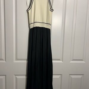 Rachel Zoe Black and Cream Maxi Dress
